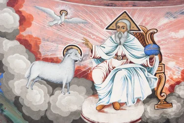 Peintures de Zahari Zograf sur les murs extérieurs du monastère de Rila, Blagoevgrad, Bulgarie